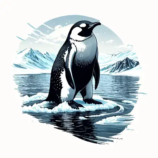 Antarctica tattoo design idea