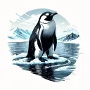 Antarctica tattoo design idea