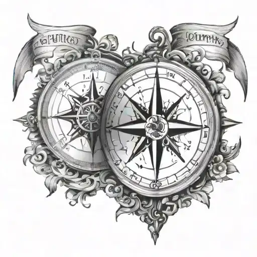 Compass, northeast. Boston, Massachusetts. Windham, New Hampshire. New York City. Washington DC. tattoo design idea
