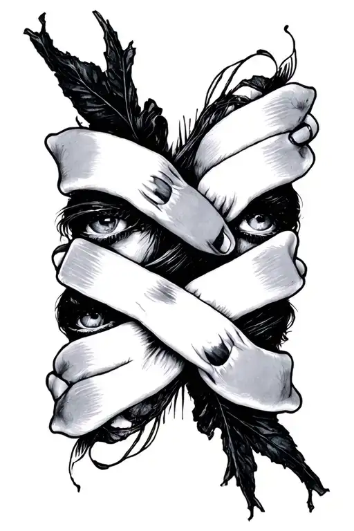 nine inch nails together tied tattoo design idea