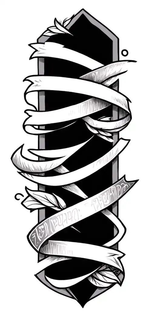 geometric filler Christian with some Hebrew scripture tattoo design idea