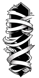 geometric filler Christian with some Hebrew scripture tattoo design idea