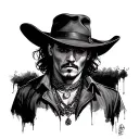 Johnny depp tattoo design idea