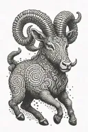 risk and reward (aries) tattoo design idea