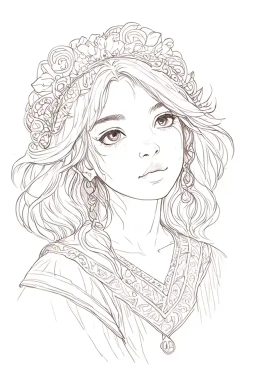 Ronja robber daughter tattoo design idea