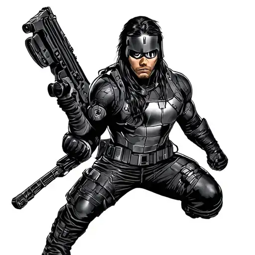 Winter Soldier tattoo design idea