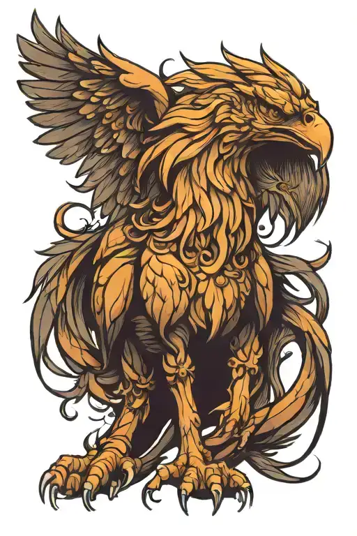 GRIFFIN for the back tattoo design idea