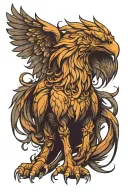 GRIFFIN for the back tattoo design idea