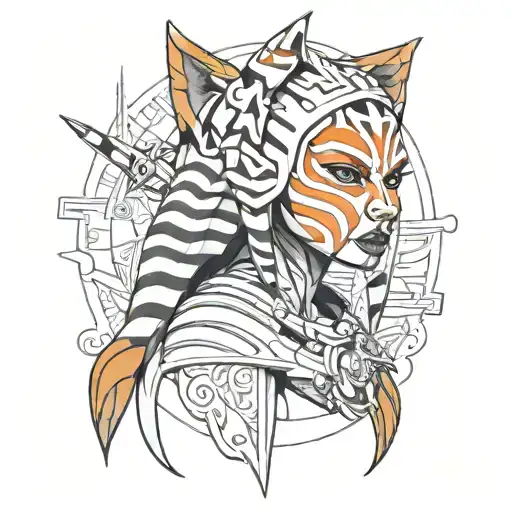 ahsoka tano tattoo design idea
