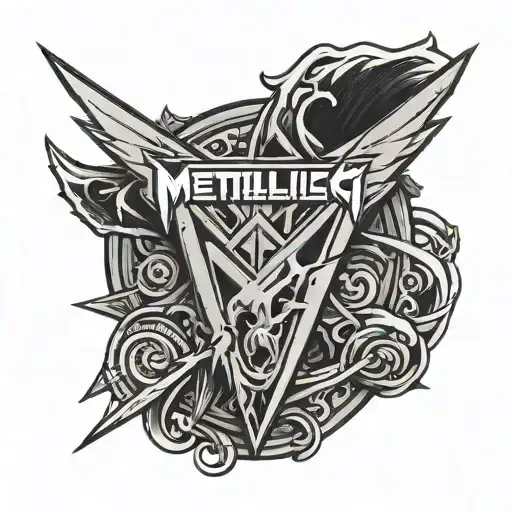 Metallica logo tattoo design idea