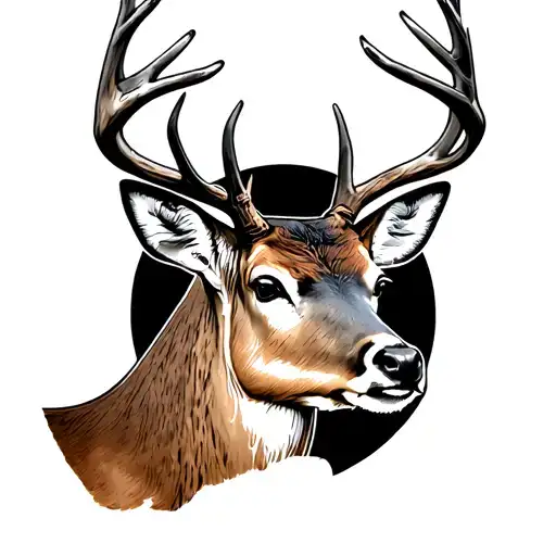 Deer Hunting tattoo design idea