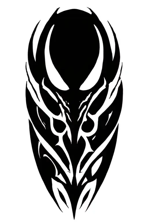 symbiote wrap my arm mascular tattoo design idea