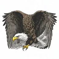 eagle flying tattoo design idea