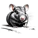 Chinese Rat tattoo design idea