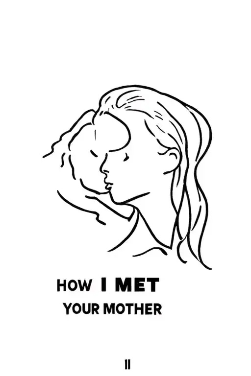 how i met your mother serie tattoo design idea