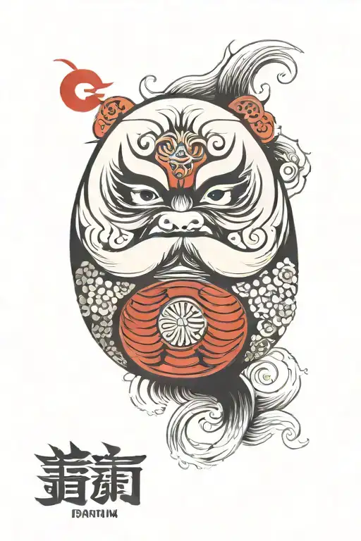 daruma doll tattoo tattoo design idea