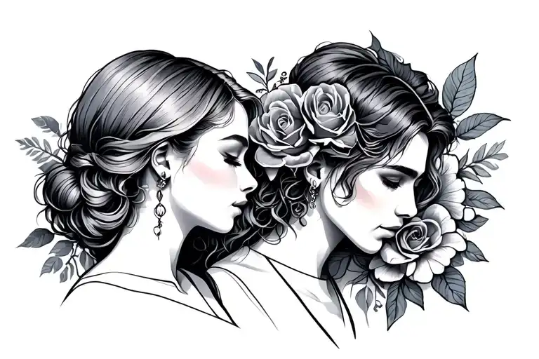 couple tattoo tattoo design idea