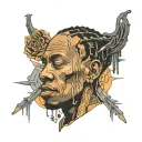 travis scott tattoo design idea