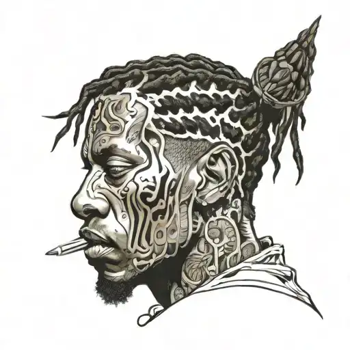 travis scott tattoo design idea