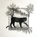 tiger willow cove Forrest  tattoo design idea