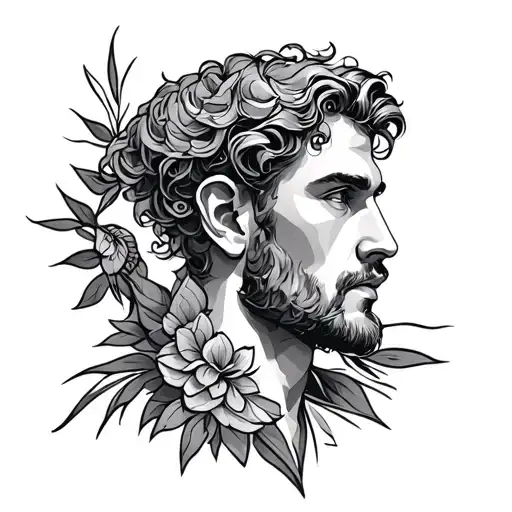 Adam and 18 02 2021 In Roman Numerals tattoo design idea