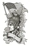 Patriotic tattoo design idea