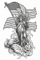 Patriotic tattoo design idea