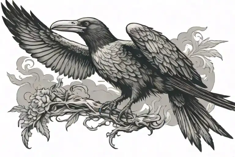 frigate bird flying tattoo design idea