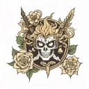 Anime Black Clover tattoo design idea