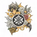 Anime Black Clover tattoo design idea