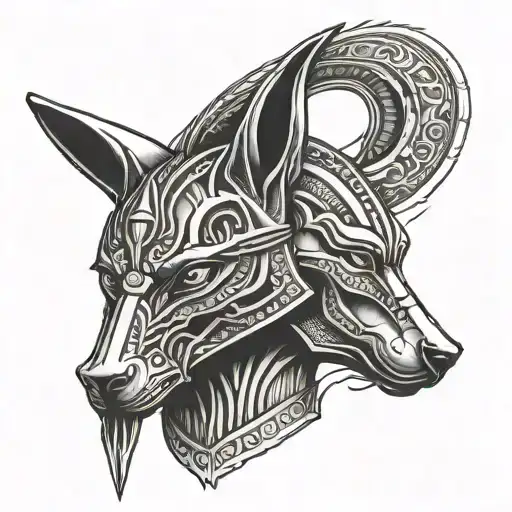 Anubis tattoo design idea
