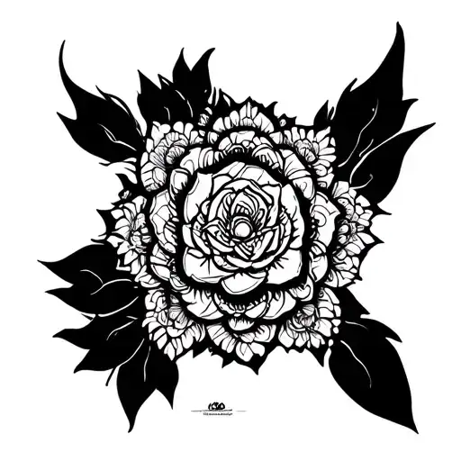 Kirtimukha tattoo design idea