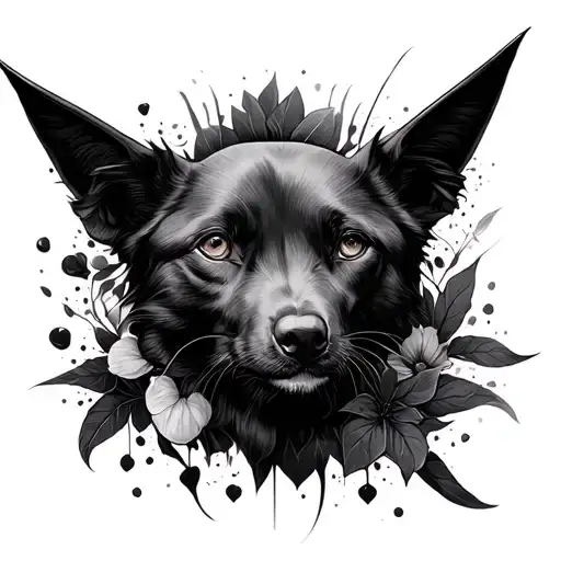 Solid Black tattoo design idea