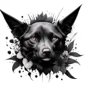 Solid Black tattoo design idea