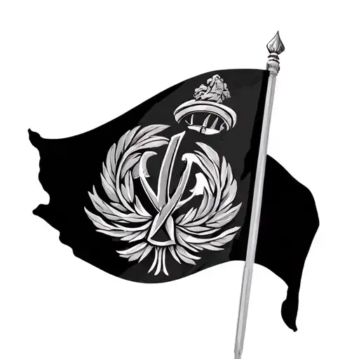 Sicilian trinacria symbol on the Sicilian flag tattoo design idea