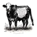 bible scripture on calf tattoo design idea