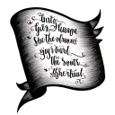 bible scripture on calf tattoo design idea