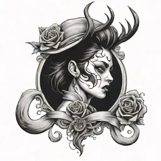 outcast lost love tattoo design idea
