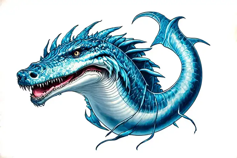 Leviathan tattoo design idea