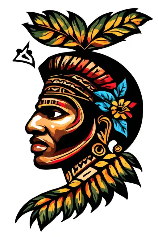 puerto rican taino tribal tattoo tattoo design idea