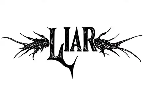 "Liar" tattoo design idea