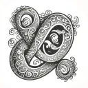 Ampersand tattoo design idea
