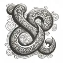 Ampersand tattoo design idea