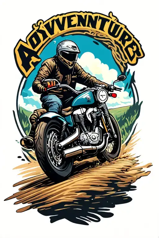 adventure motorcycle travel tattoo tattoo design idea
