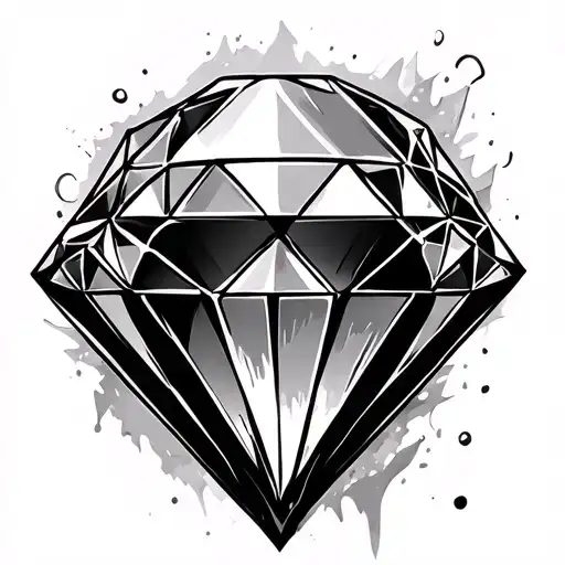 Diamond In The Rough tattoo design idea