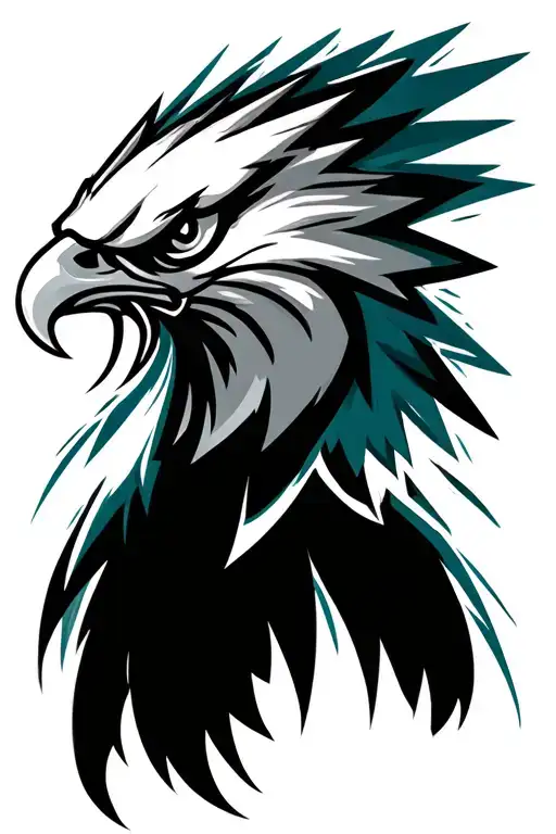 philadelphia eagles with lii and lix incorporated, can be abstract tattoo design idea