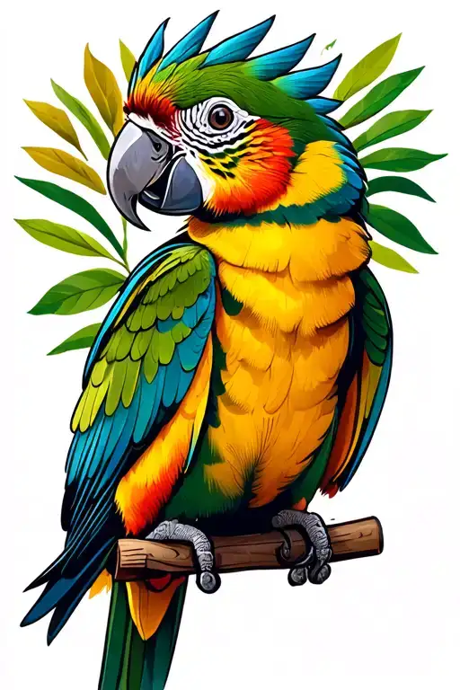 Senegal Parrot tattoo design idea