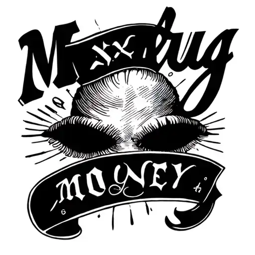sex, drug, money, text tattoo design idea