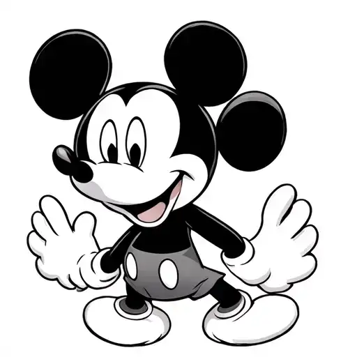mickey mouse tattoo design idea