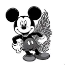 mickey mouse tattoo design idea